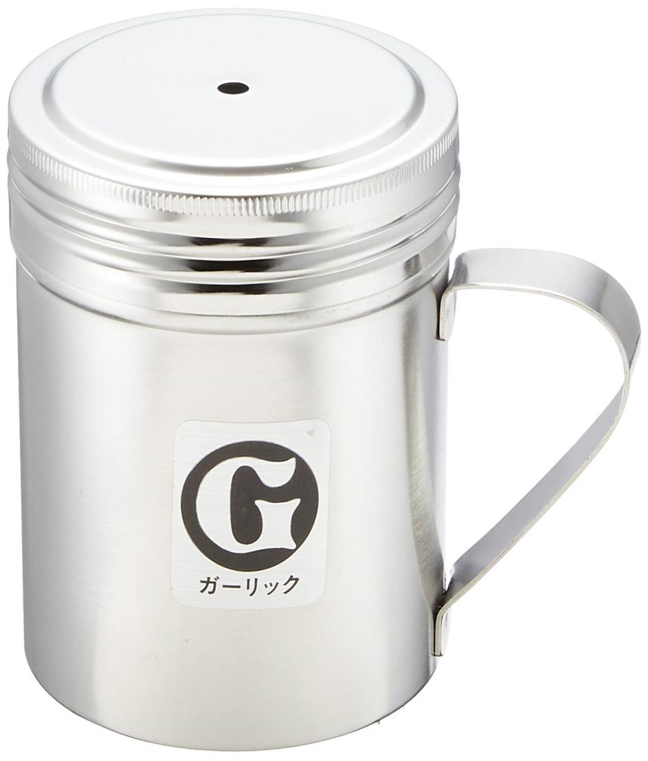遠藤商事 業務用 調味缶 大 手付 G缶 (ガーリック) 調味料入れ 18-8ステンレス 日本製 BTY04004