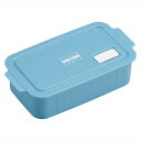 OSK 弁当箱 ランチボックス ストック&ランチ 500ml ブルー 保存容器/フタをしたままレンジOK/簡単密閉 日本製 食洗機対応 STL-500(3)