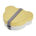 tak KIDS DISH ランチボックス(お弁当箱) イエ ロー/タック キッズディッシュ lunch box くま ベア 日本製 JTN-0170-YL W14.6×D12×H4.8cm(3)