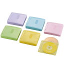 エレコム D V D CDケース 不織布 両面収納 2穴付 120枚入 240枚収納可 5色アソート CCD-NBWB240ASO(2)