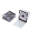 エレコム D V D BD CDケース プラケース 標準タイプ 2枚収納 5枚パック ブラック CCD-JSCNW5BK(2)