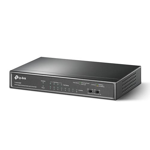 TP-Link アンマネージPoEスイッチ ギガ対応 8ポート(4ポートPoE) 無償 スイッチングハブ TL-SG1008P