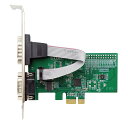 エアリア シリアル RS232C 2ポート 増設 PCI Express x1 接続 ロープロ(ハーフハ イト)対応 SD-PE99-2SL(2)