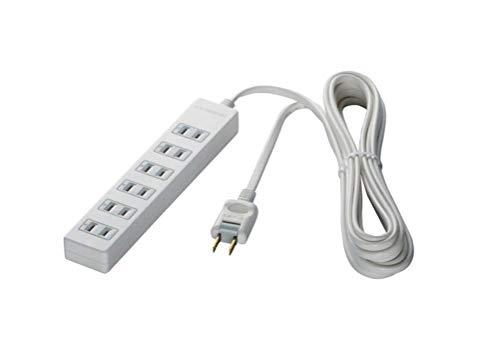 バッファロー BUFFALO 2ピン電源タップ 6個口 雷サ ージガード 3m ホワイト BSTAPSG2630WH