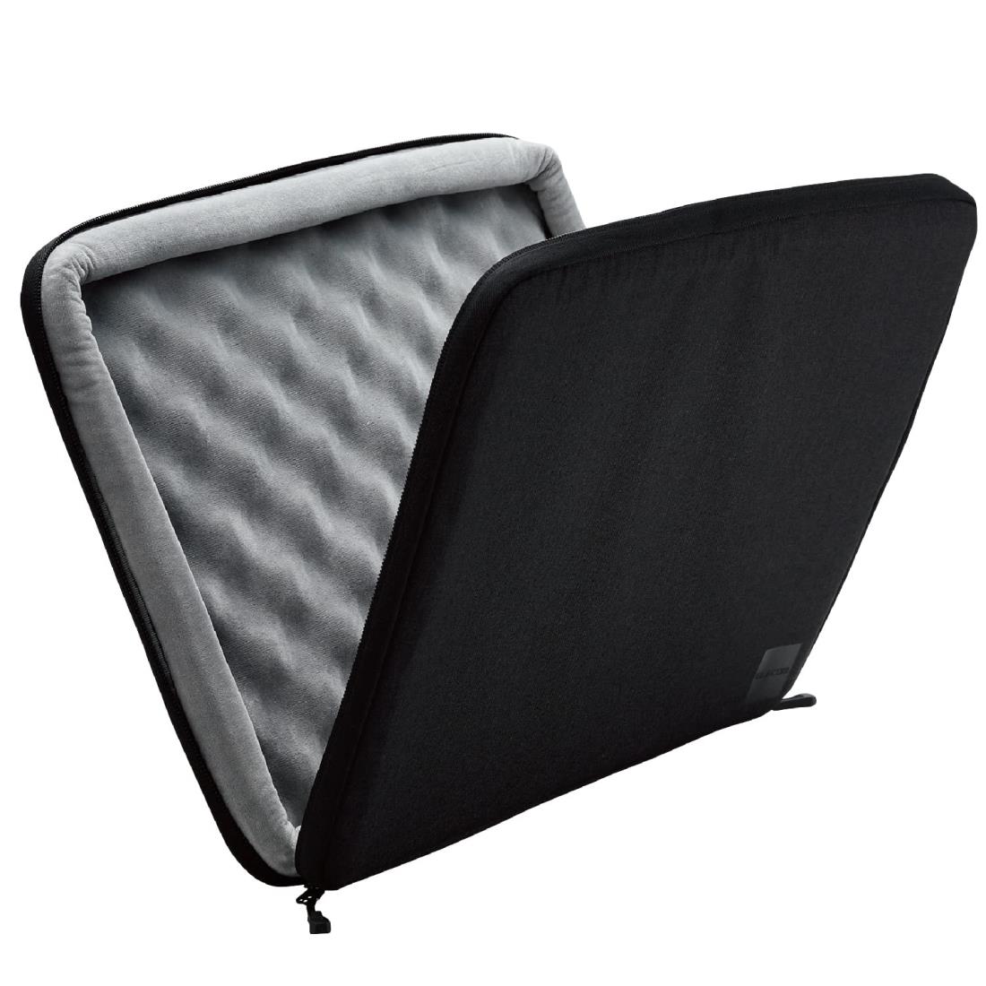 エレコム パソコンケース 15.6インチ MacBook Air M2/M1 13インチ MacBook Pro M2/M1 13-16インチ 360度保護 表面撥水加工 ダブルファスナー仕様 ブラック BM-IBSP15NBK