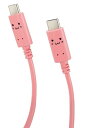 エレコム USB-C & USB-C ケーブル 60W 20V 3A 2m USB PD対応 トキメキ(ピンク×ブラック) MPA-CCF20PNF(2)