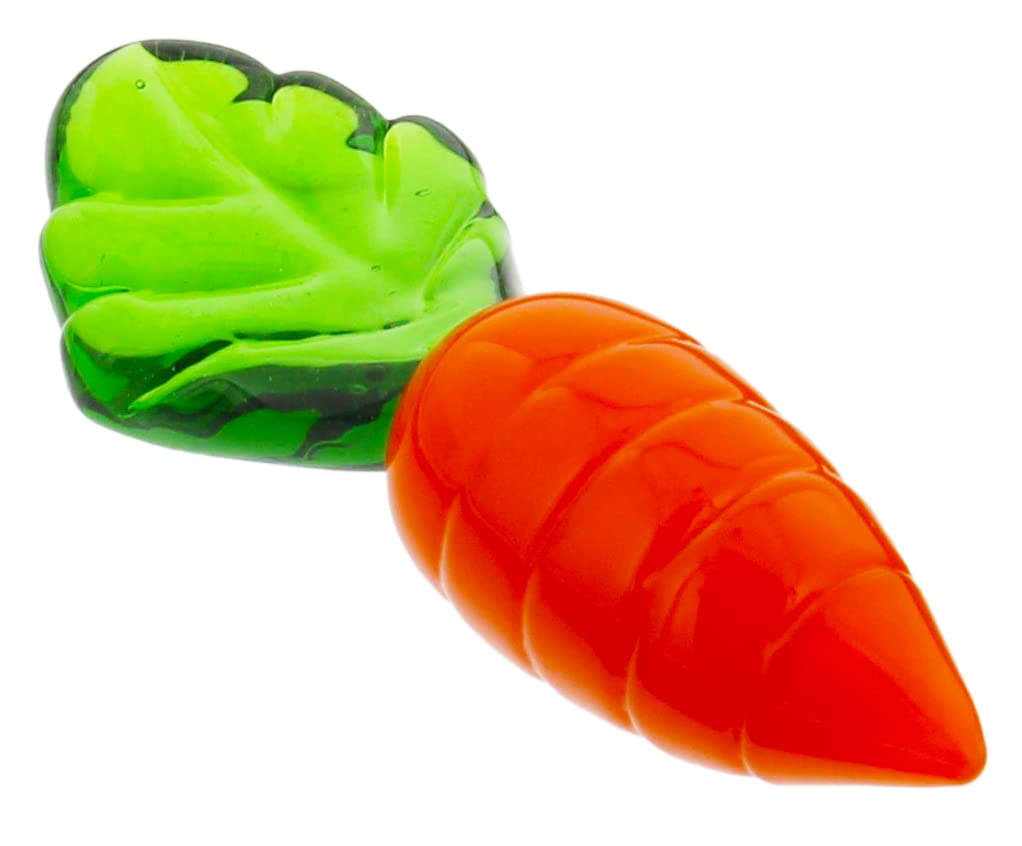 京佑 箸置き 手づくり硝子 おはしおき にんじん 約5.5×2×1.5cm