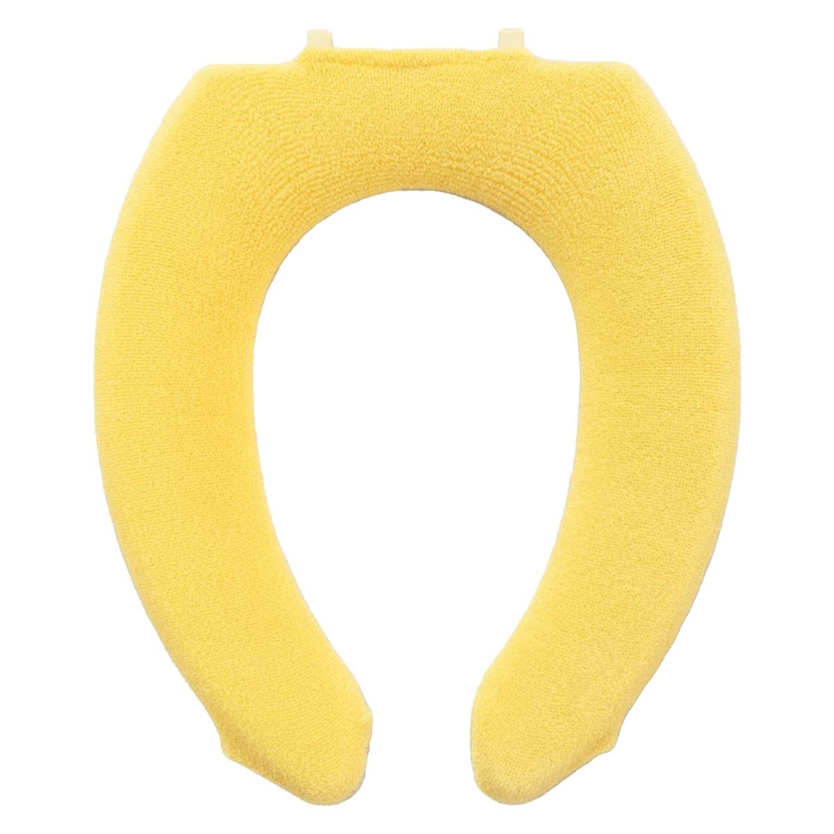 オカ(OKA) エトフ トイレ便座カバー U型専用タイプ イエ ロー (前割 厚手 洗える おしゃれ ワイド 北欧)
