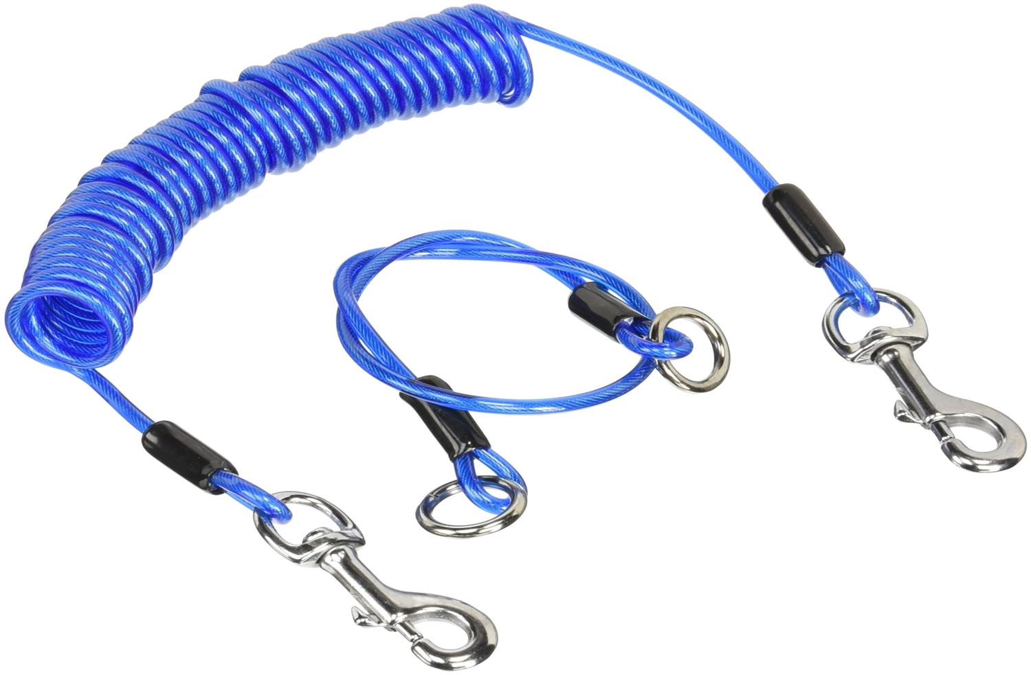 ドギーマン 伸縮フレックスケーブル ブルー 4.0m