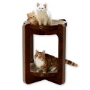 猫壱 バリバリボウルタワー… (XL, ダークブラウン)