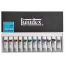リキテックス(Liquitex) アクリル絵具 スクール カ ラー レギュラータイプ 12色セット 伝統色 R1 10ml