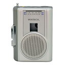 WINTECH AM/FMラジオ付テープレコーダー (FMワイドバンド対応) シルバー PCT-02RM(2)