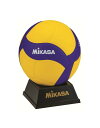 ミカサ(MIKASA) 卒団記念品 サインボール・マ スコットボール バレーボール 飾れるボール架台付き V030W
