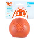 West Paw ゾゴフレックス エ コー ランダ 犬 おもちゃ 犬 ボール オレンジ Lサイズ