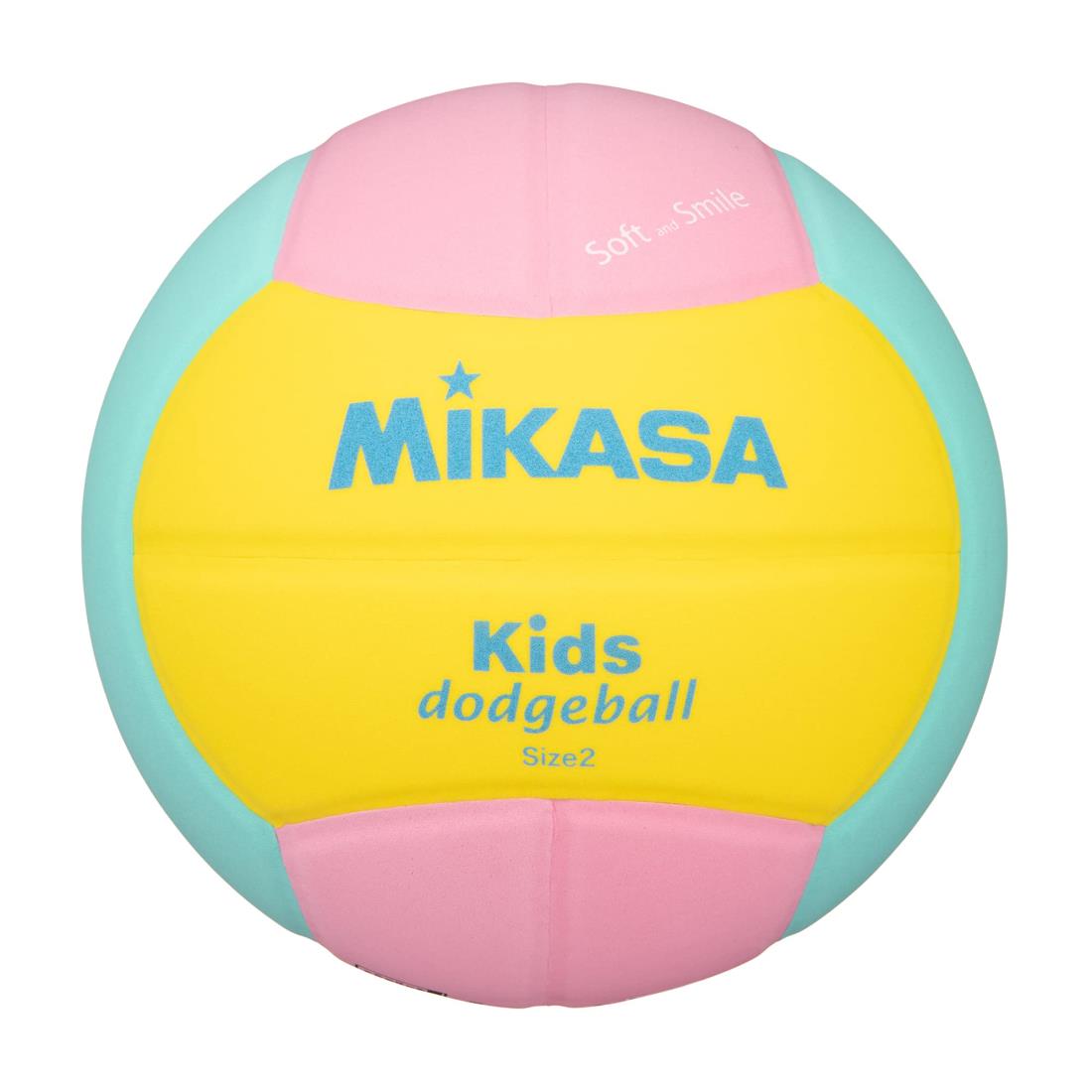 ミカサ(MIKASA) スマイルドッジボール 2号 160g 黄/ピンク/緑 SD20-YP 推奨内圧0.10~0.15(kgf/㎠)