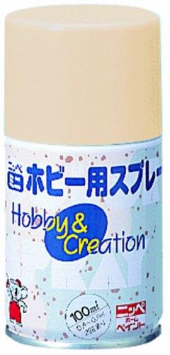 ニッペ ペンキ ス プレー ミニホビー用ス プレー 100ml クリ ーム 油性 つやあり 屋内外 日本製 4976124413315