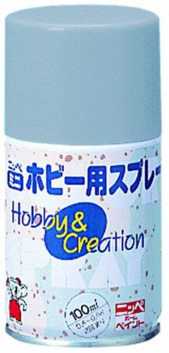 ニッペ ペンキ ス プレー ミニホビー用ス プレー 100ml グレー 油性 つやあり 屋内外 日本製 4976124410314