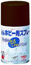 ニッペ ペンキ ス プレー ミニホビー用ス プレー 100ml チ ョコレート 油性 つやあり 屋内外 日本製 4976124412417