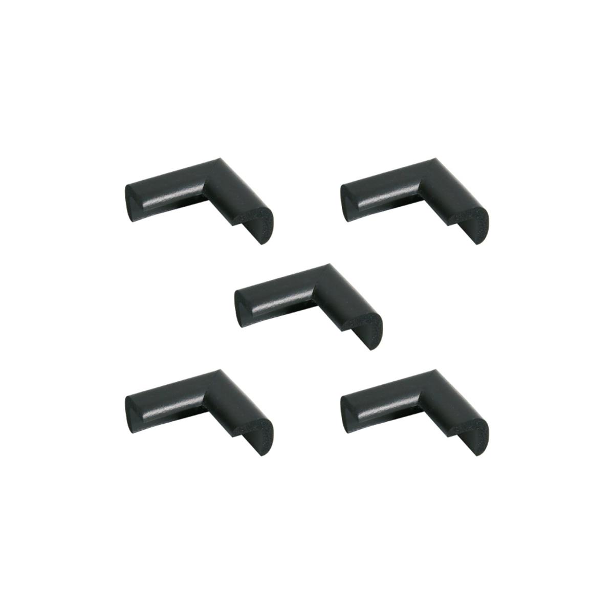 カーボーイ(Car boy) 安心クッションコーナー用極細 5個セット ブラック 壁 家具 倉庫 保護