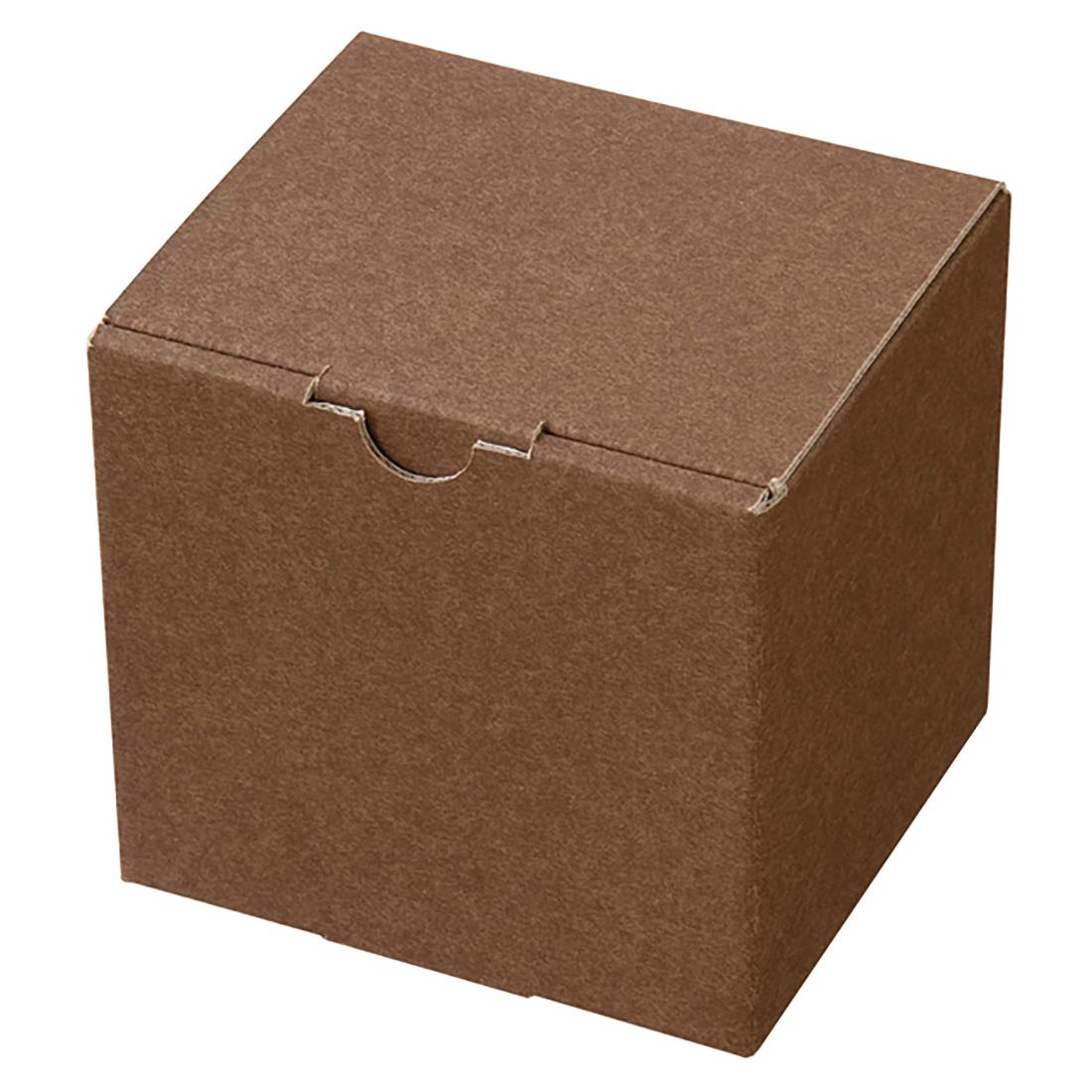 ヘッズ 日本製 無地 ギフト ボックス SS W123×H115×D105mmブラウン 10枚 箱 HEADS MBR-GB5