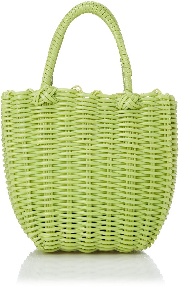 村田屋 ビニー ル製 カゴバッグ P.Pプチバッグライム 9983