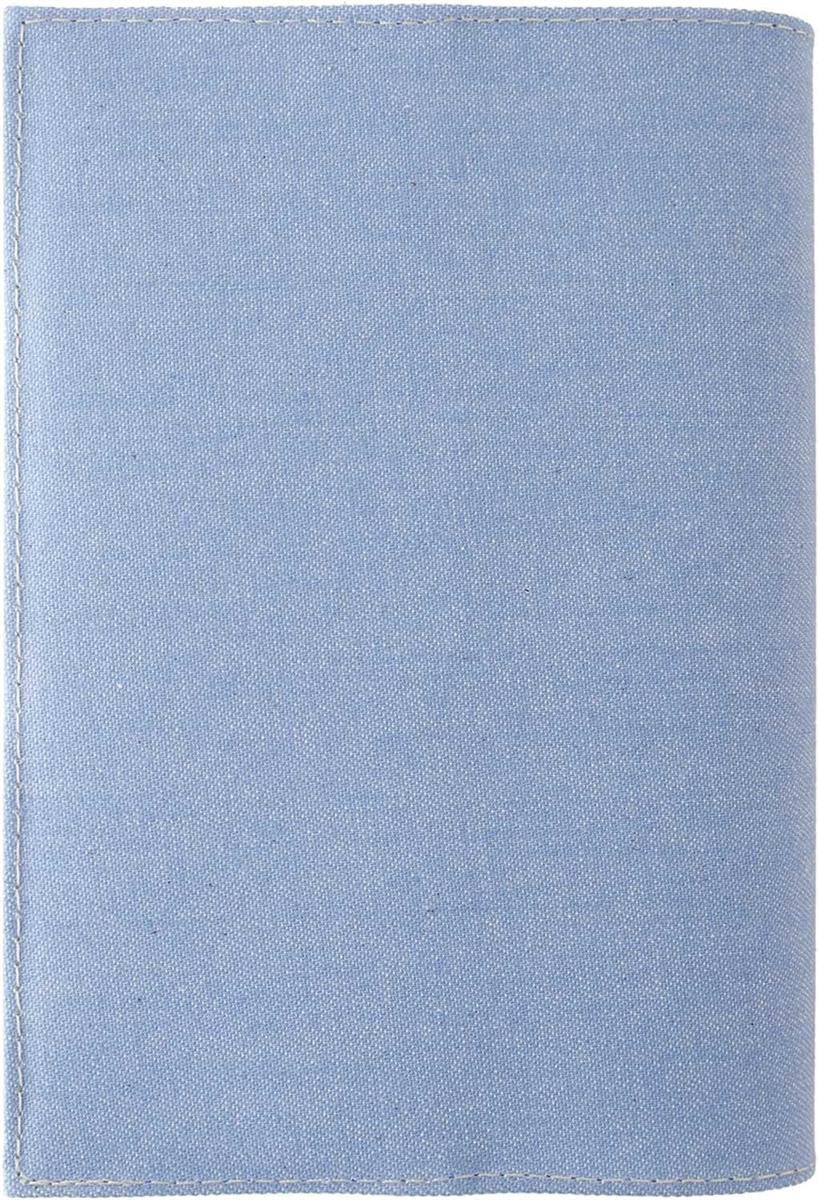 スリップオン(Slip-On) 20カ ラーデニム B6 (コミック) ブックカバー 日本製 布製 ブルー A-SLD-1002