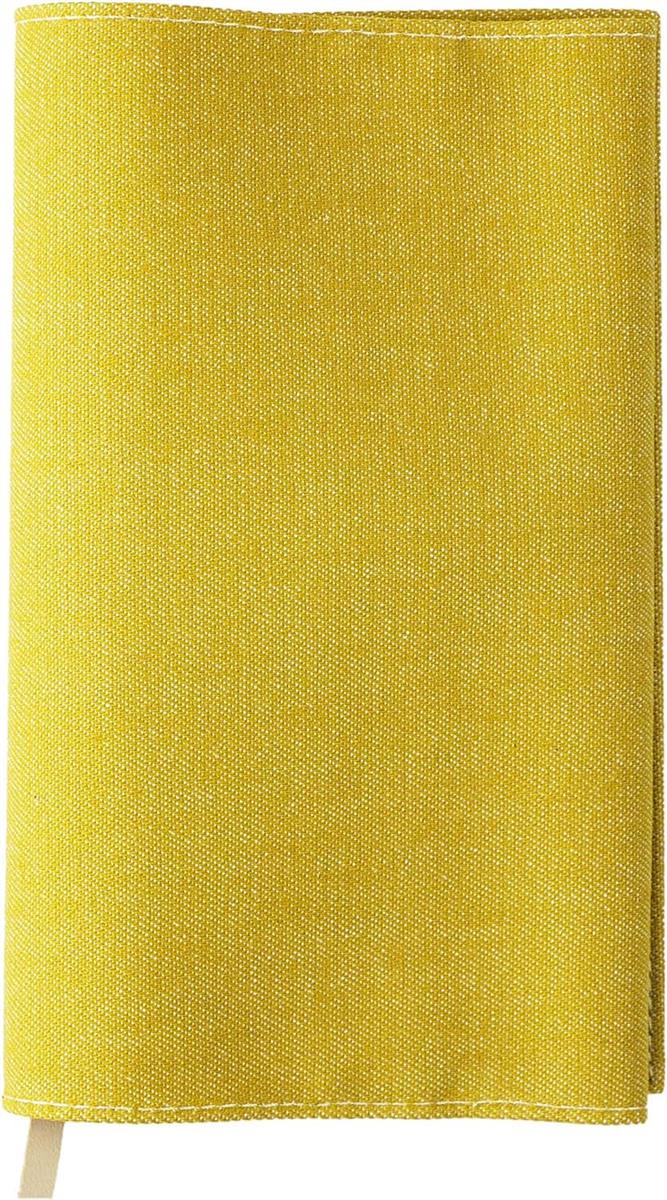 スリップオン 20カ ラーデニム 新書判ブックカバー 布製 日本製 ゴールド A-SLD-1001