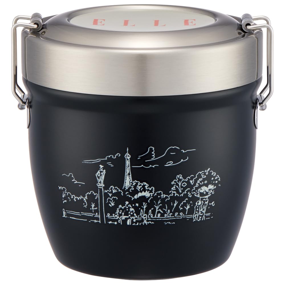 スケーター(Skater) 保温弁当箱 ELLE 550ml 抗菌 真空 ステンレス STLBD6AG-A