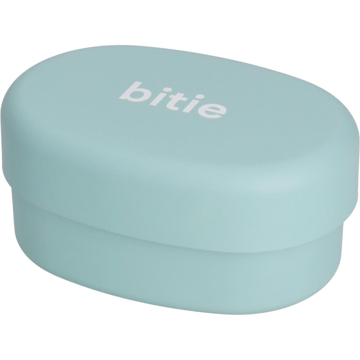 山中塗 弁当箱 ランチボックス 2段 430ml レンジ対応 食洗機対応 女性 子供 bitie 小判型 コンパクト BL (ブルー) 日本製 C17932-3