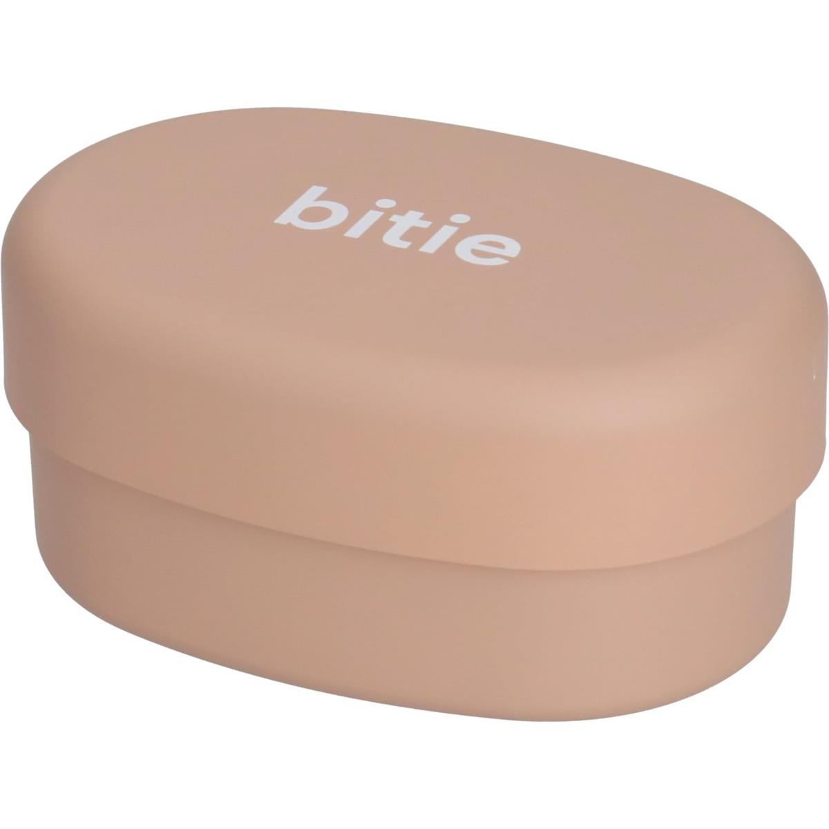 山中塗 弁当箱 ランチボックス 2段 430ml レンジ対応 食洗機対応 女性 子供 bitie 小判型 コンパクト BE (ベージュ) 日本製 C17928-6