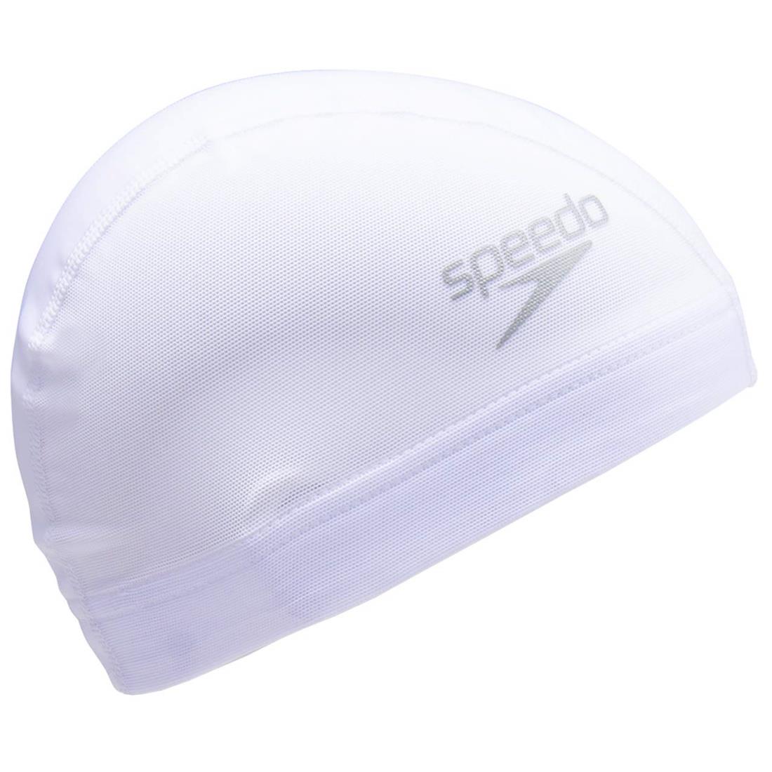 Speedo(スピード) スイムキャップ Logo Mesh Cap ロゴメッシュキャップ 水泳 ユニセ ックス SE12050 ホワイト O