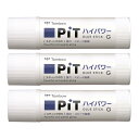 トンボ鉛筆 スティックのり PiTハ イパワー Gサイズ (強力・スピード粘着) (40g) 3本 HCA-331