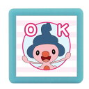こどものかお スタンプ ポケットモンスターミニポンスタンプ マネネ/OK/インクカ ラー:ピンク 2882-051