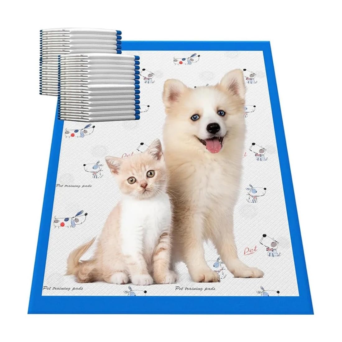 IDOLYFAN ペットシーツ 犬用 猫用 33×45cm 80枚入り 5層中厚手 防漏 超吸収 消臭 トイレトレーニング 小型・中型犬 うさぎ/ハムスター対応 屋内/介護/旅行用