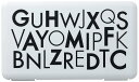 イセトウ(Isetou) マスクケース マスクケース with letters ブラック 幅19.0×奥行11.0×高さ1.2cm 日本製 携帯用 約3枚収納 オシャレ 花粉 清潔 マスク 収納 通勤 通学 マスク保管 I-573-1