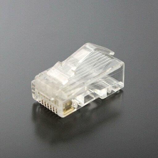 タローズTARO’S LANケーブル用RJ45プラグ/コネクタ CAT5e 単線/撚り線共用 50μ アーチラッチ 100個入 CRJ45K5-100PA エコ簡易パッケージ タローズTARO’S LANケーブル用RJ45プラグ/コネクタ CAT5e 単線/撚り線共用 50μ アーチラッチ 100個入 CRJ45K5-100PA エコ簡易パッケージ