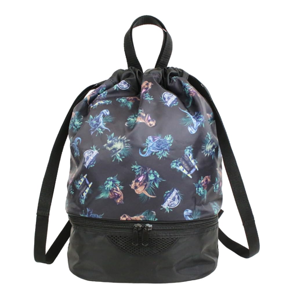 高波クリエイト 2WAYボンサック ジュラシックワールド ブラック 【125429】 プールバッグ