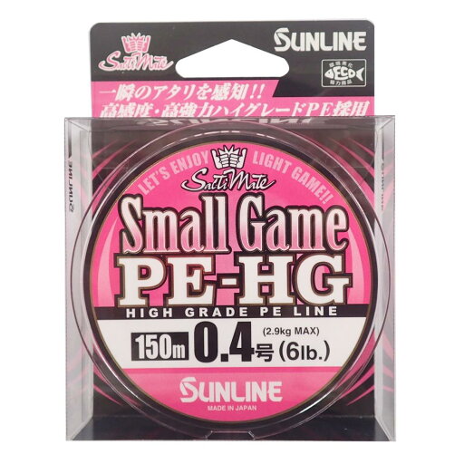 サンライン(SUNLINE) PEライン ソルティメイト スモールゲーム HG 150m 0.4号 6lb サクラピンク サンライン(SUNLINE) PEライン ソルティメイト スモールゲーム HG 150m 0.4号 6lb サクラピンク