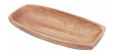 不二貿易(Fujiboeki)木製 食器 トレー お皿 レクタングル アカシア 21*10*H2.5cm