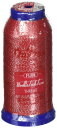 フジックス ウーリ ー ロックラメ ミシン糸 【ロックミシン用】 25g col.507 レッド×シルバー