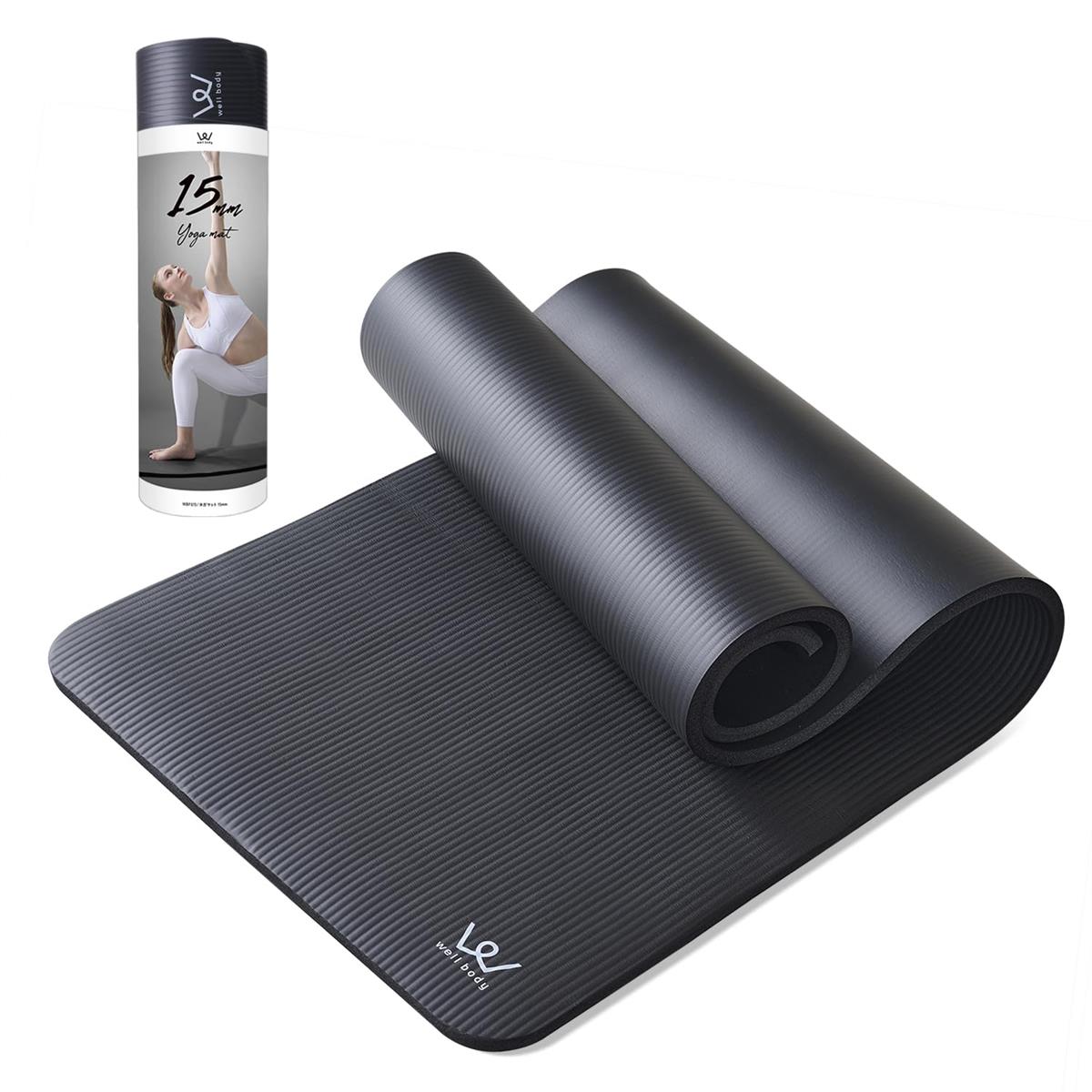 アルインコ(ALINCO) ヨガマット 15mm 筋トレ トレーニング ストレッチ ヨガ WBF615