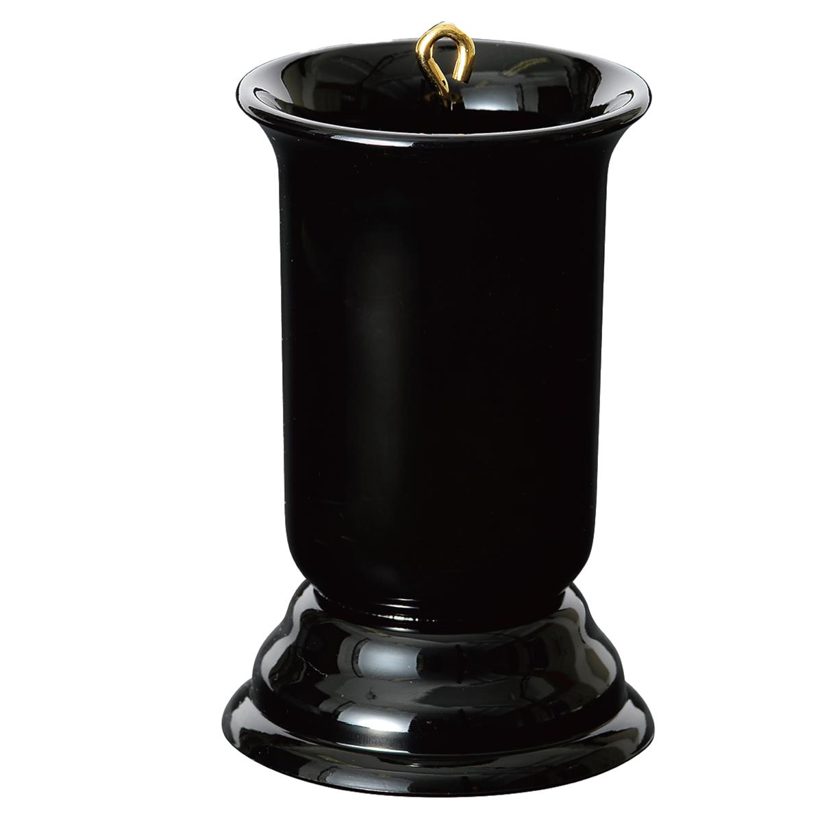 サンメニー 本格 仏前 ろうそく入れ 短い ロウソク 対応 山中漆器 日本製 仏壇 用 蝋燭 立て ろうそく たて 仏具 お仏壇 小物 黒 毎日の お供え お清め に 手元供養 短寸 直径6.4×10.5cm Sunmany