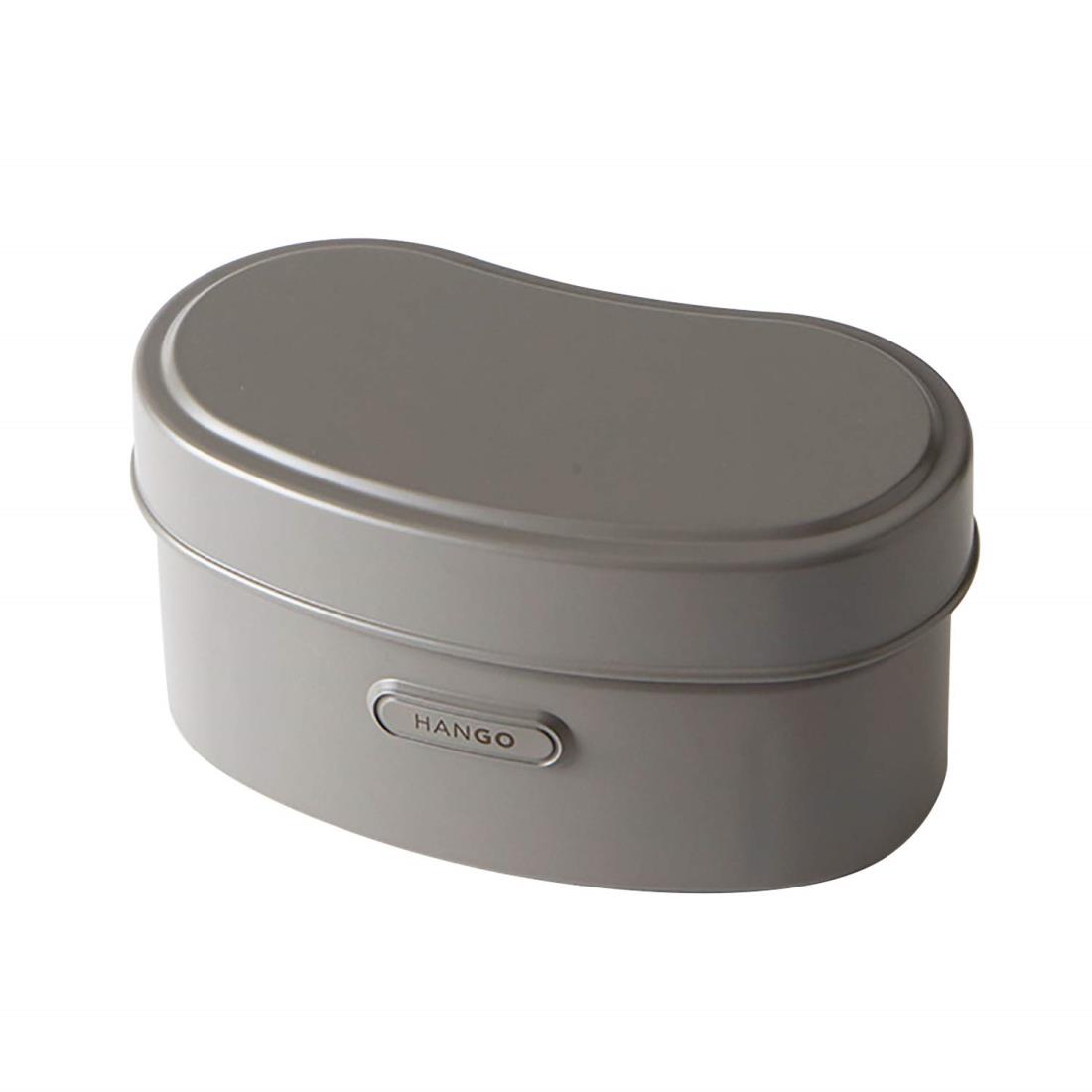 竹中 ランチボックス HANGO LUNCH 電子レンジ対応 グレイ 上段200ml 下段300ml T-96433