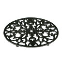 ダルトン(Dulton) 鍋敷き オーバル トリベット アンティークブラック 高さ15×幅240×奥行180mm OVAL TRIVET ANTIQUE BLACK S315-114ABK