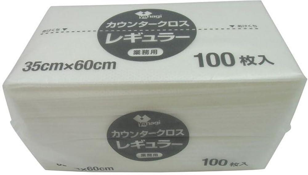 やなぎプロダクツ カウンタークロス レギュラー 100枚入 サイズ(約):W35×D60cm