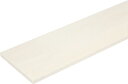 ウッドワン 棚板 ニ ュージーパイン無垢材 ホワイト色 糸面 長さ1350x奥行300x厚み18mm MTR1350I-C1I-WH