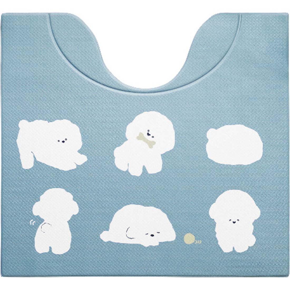 オカトー(Okato) スキマにピタっ! 拭けるPVCトイレマット(ビションフリ ーゼ)