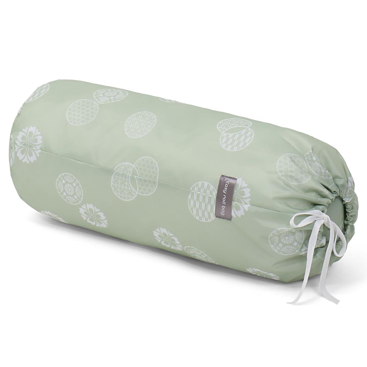 アストロ 収納袋 グリ ーン Sサイズ 丸めて簡単収納 タオルケット ダウンジャケット収納 巾着袋  ...