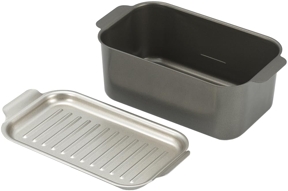 タマハシ(Tamahashi) 角形 揚げ鍋 24×18cm IH ガ ス火対応 蓋付き 天ぷら鍋 コンパクト 食彩亭 TP-15