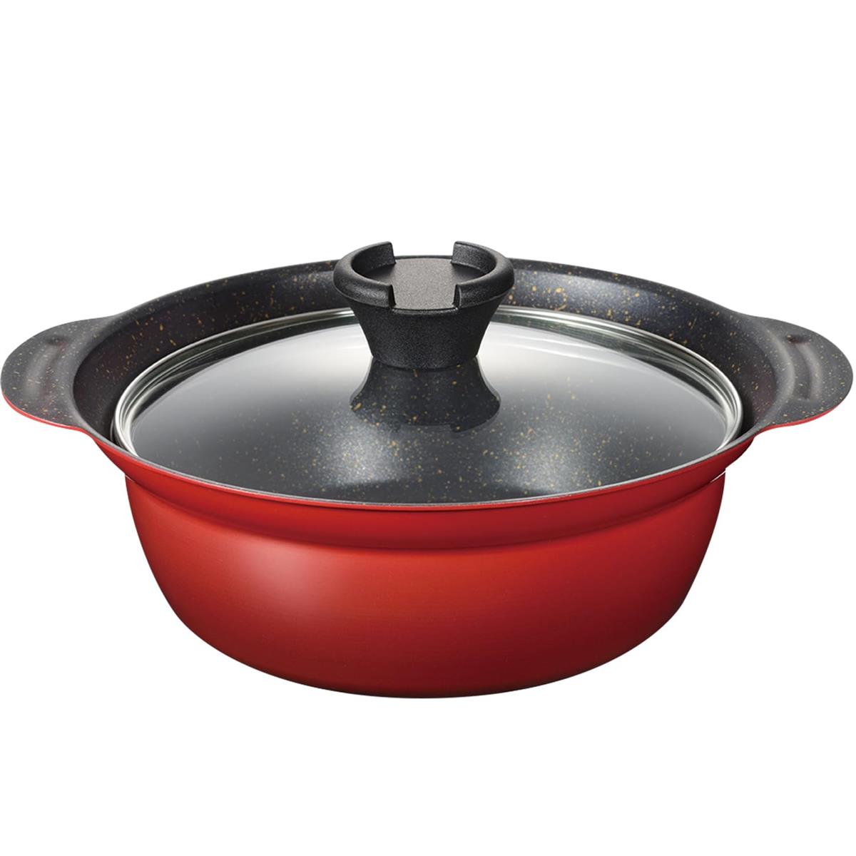 和平フレイズ 土鍋風 卓上鍋 21cm 2.9L 7号 2~3人用 IH対応 ガ ス PFOAフリ ー ふっ素樹脂加工 なごみ..